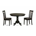 East West Furniture 3 Piece Kitchen Table Set-Table and 2 Dinette Chairs HLCA3-CAP-LC